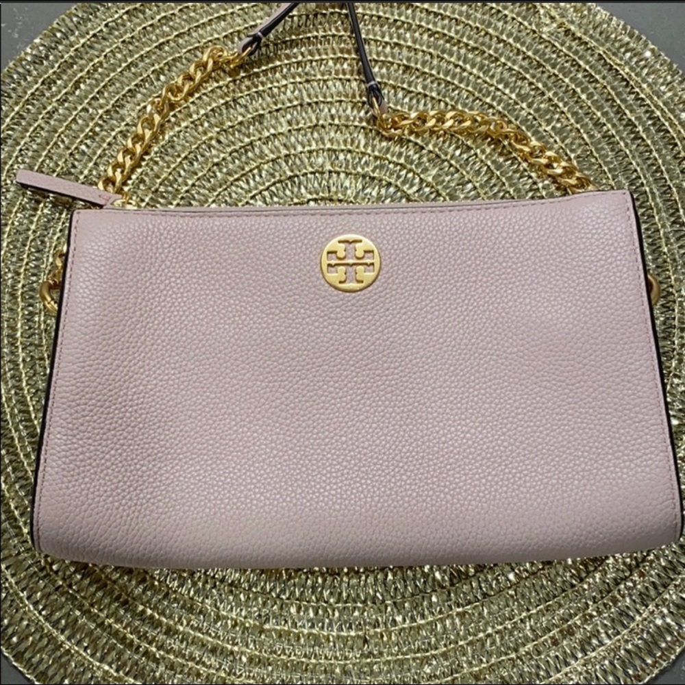 Tory Burch Mini Everly Leather Crossbody Bag Gem